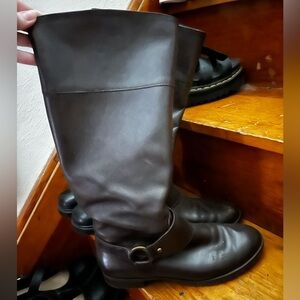 ralph lauren brown riding boots